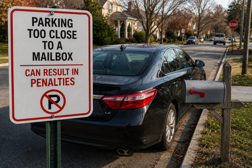 Parking Too Close to a Mailbox Can Result in Penalties