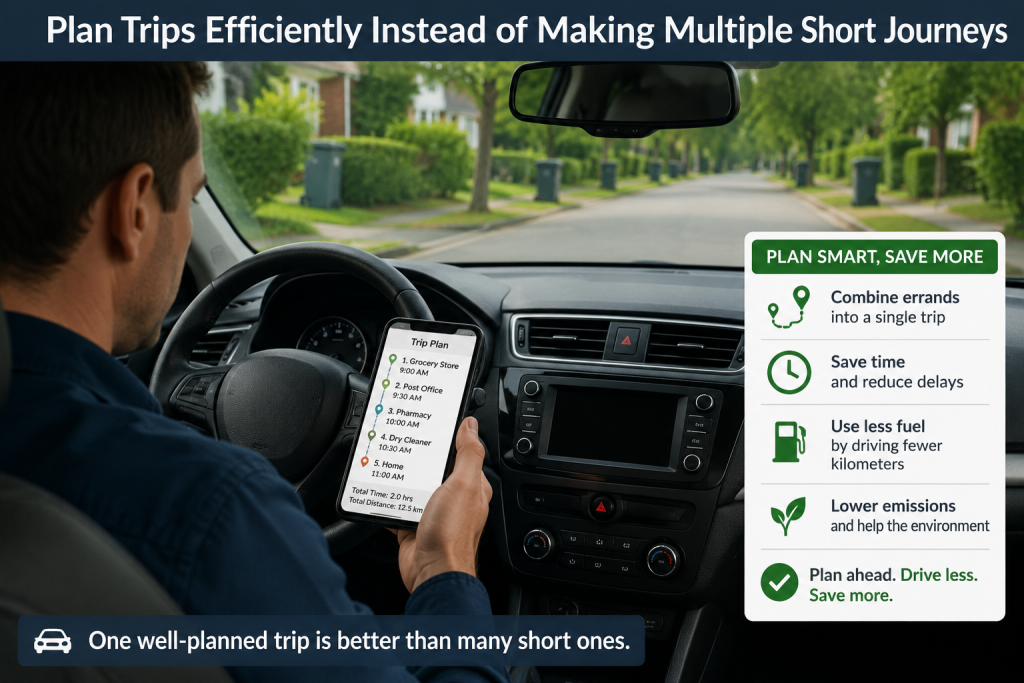 Plan Trips Efficiently Instead of Making Multiple Short Journeys