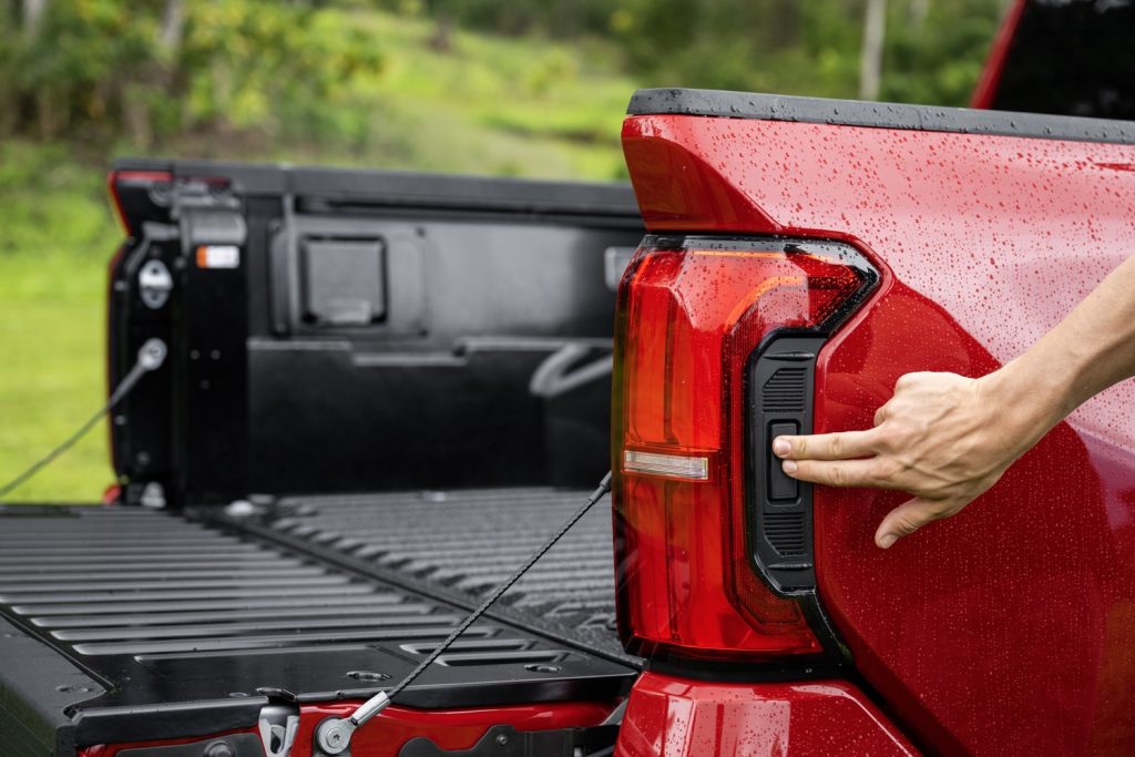 Power Tailgate Controls Hidden Beside The Taillights