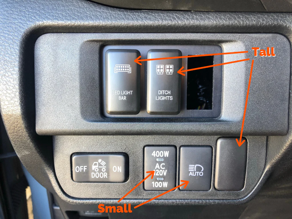 Prewired Auxiliary Switches For Future Accessories