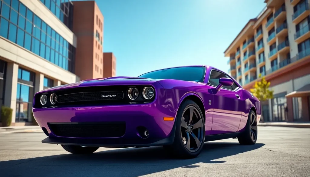 Purple color car Purple color car