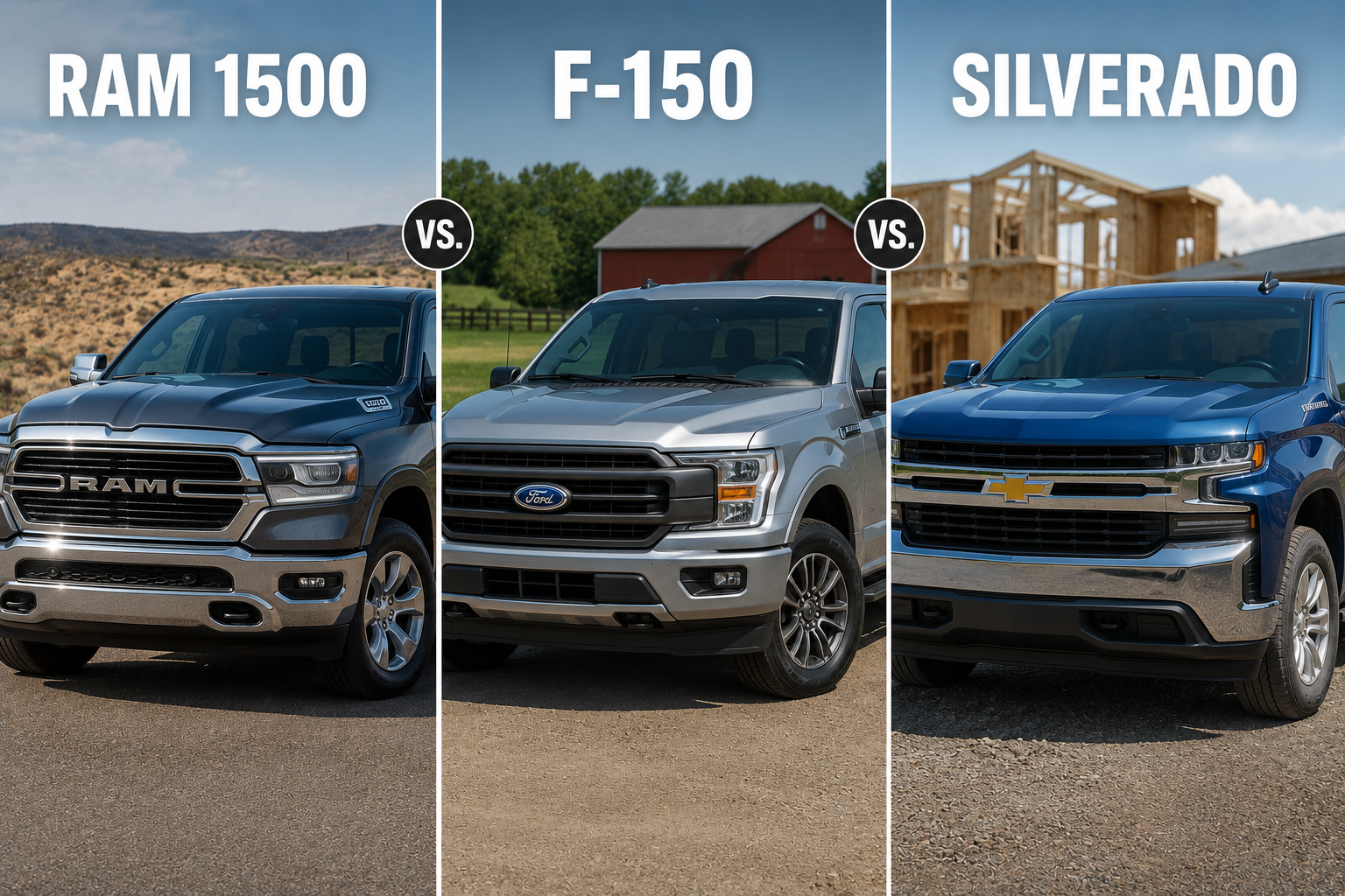 Ram 1500 vs. F 150 vs. Silverado