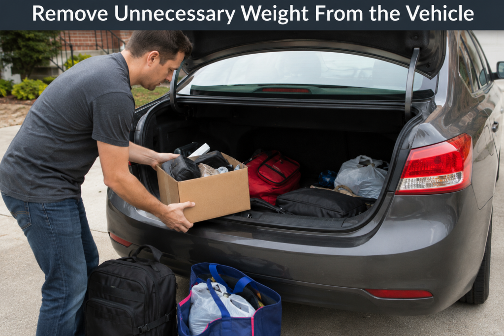 Remove Unnecessary Weight From the Vehicle