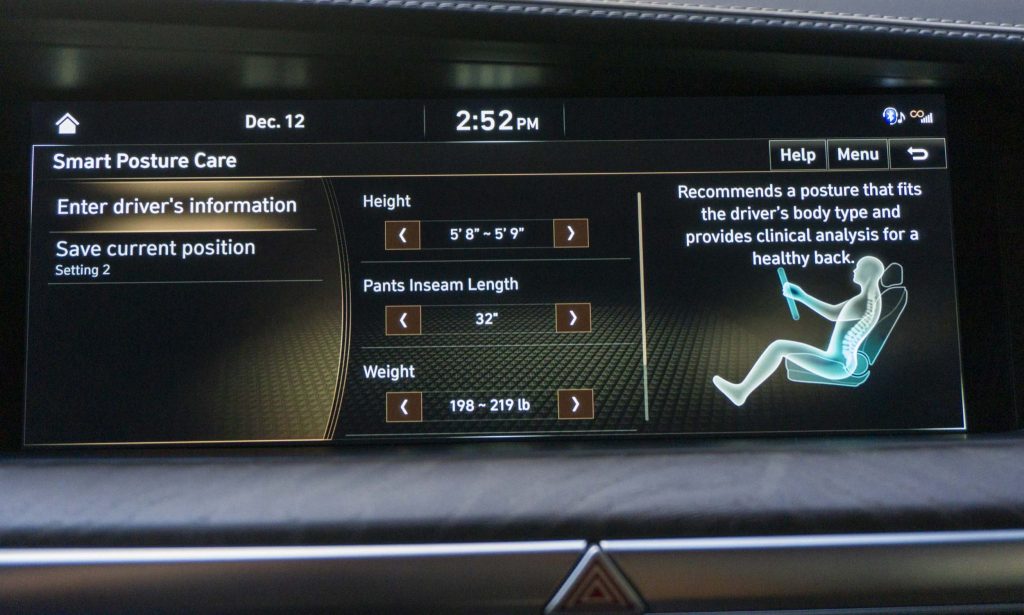 Smart Posture Care Driver Adjustment