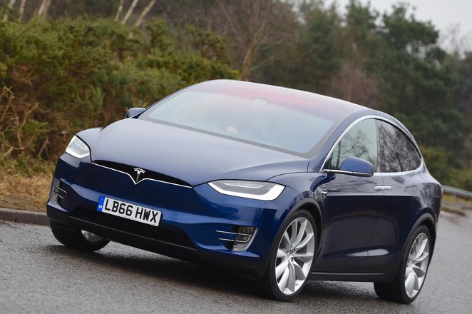 Tesla Model X front cornering Tesla Model X front cornering
