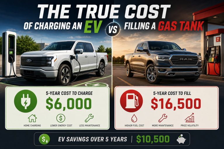 The True Cost of Charging an EV vs Filling a Gas Tank