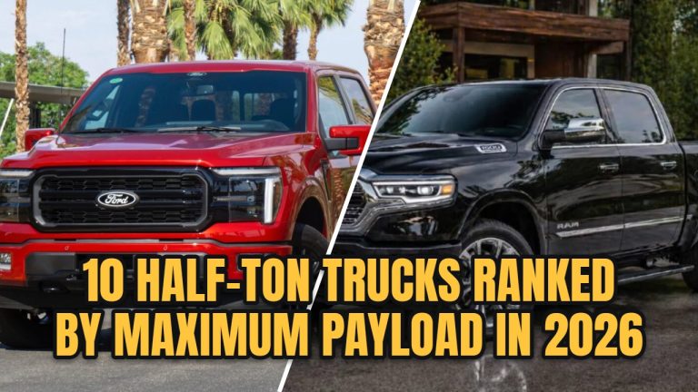 10 half ton trucks ranked by maximum payload in 2026