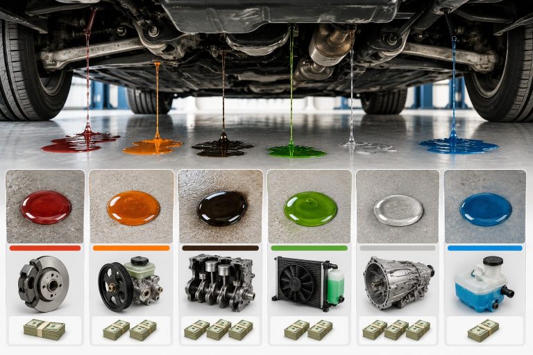 7 Fluid Colors Under Your Car and What Each Leak Costs