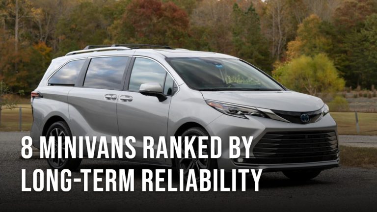8 Minivans Ranked by Long Term Reliability