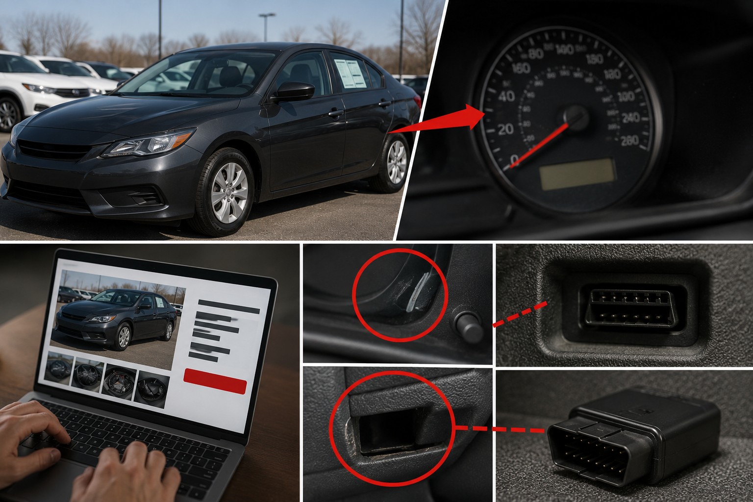 8 Odometer Rollback Signs on a Used Car Listing