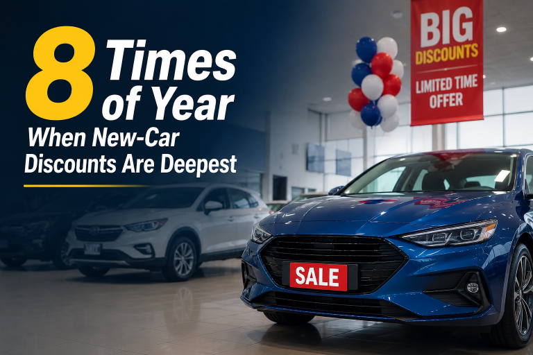 8 Times of Year When New Car Discounts Are Deepest