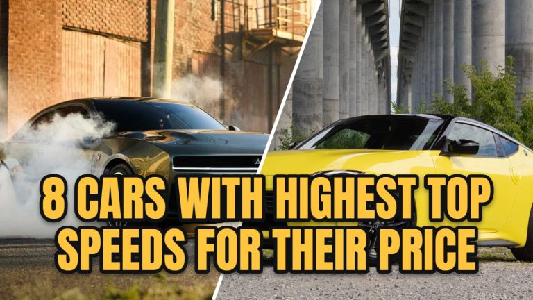 8 cars with highest top speeds for their price