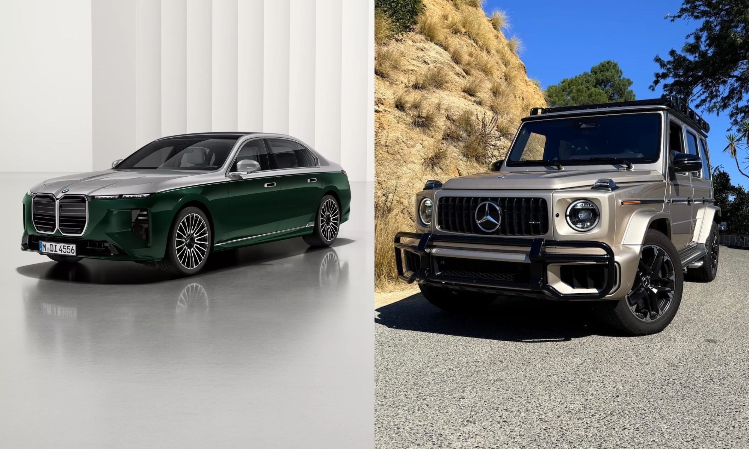 BMW 7 Series and Mercedes Benz G Class