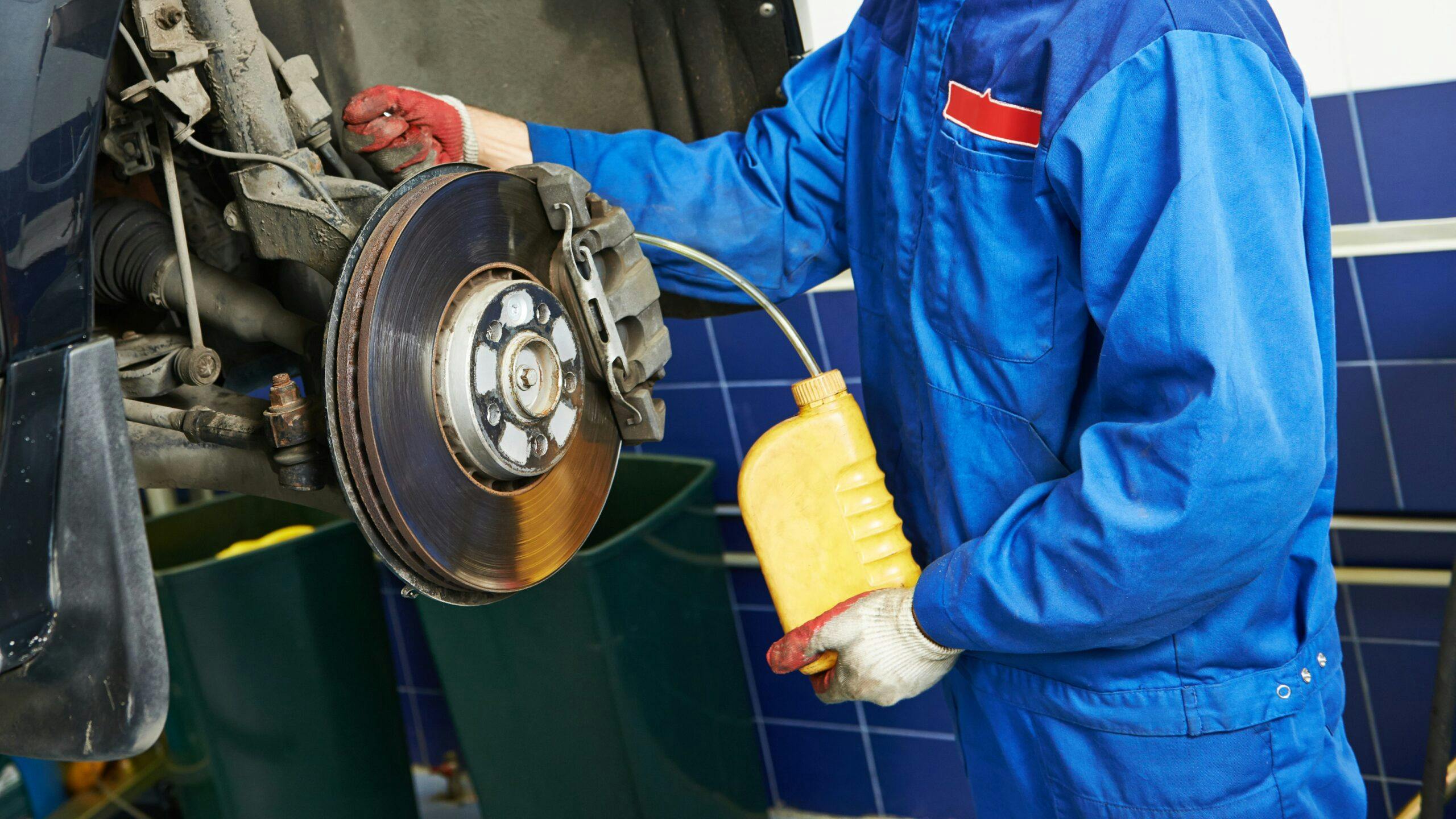 Brake fluid flush and bleeding job