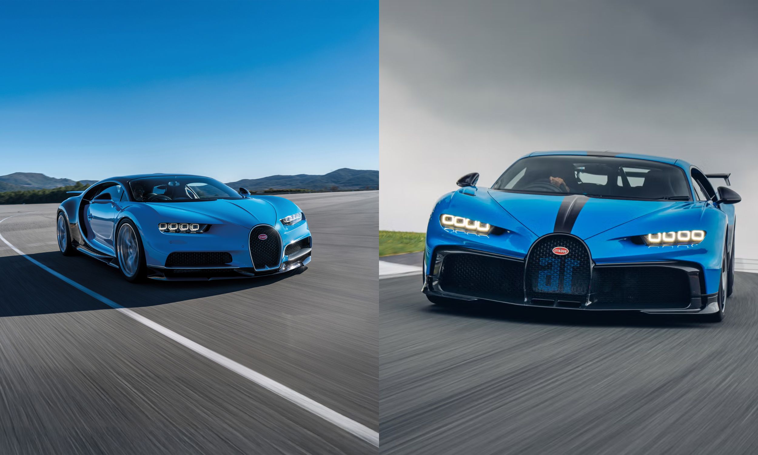 Bugatti Chiron Standard and Pur Sport Bugatti Chiron Standard and Pur Sport