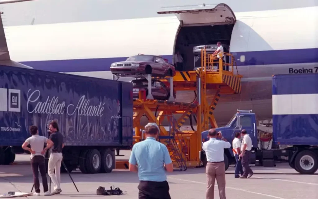 Cadillac Flew Allante Bodies From Italy on a 747