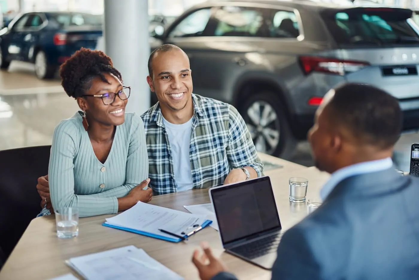 Car purchase with a salesperson