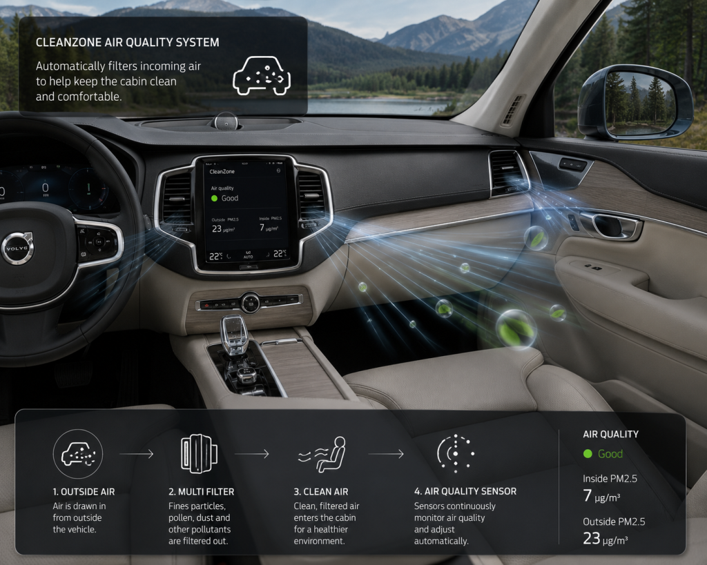 CleanZone Air Quality System Automatically Filters Cabin Air