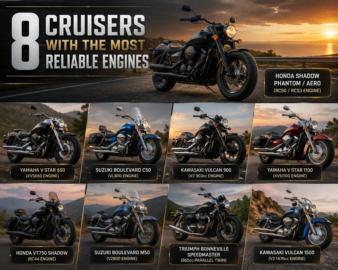 Cruisers With the Most Reliable Engines