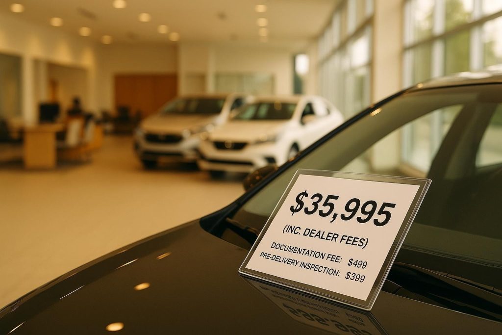 Dealer Installed Accessories and Market Adjustment Fees