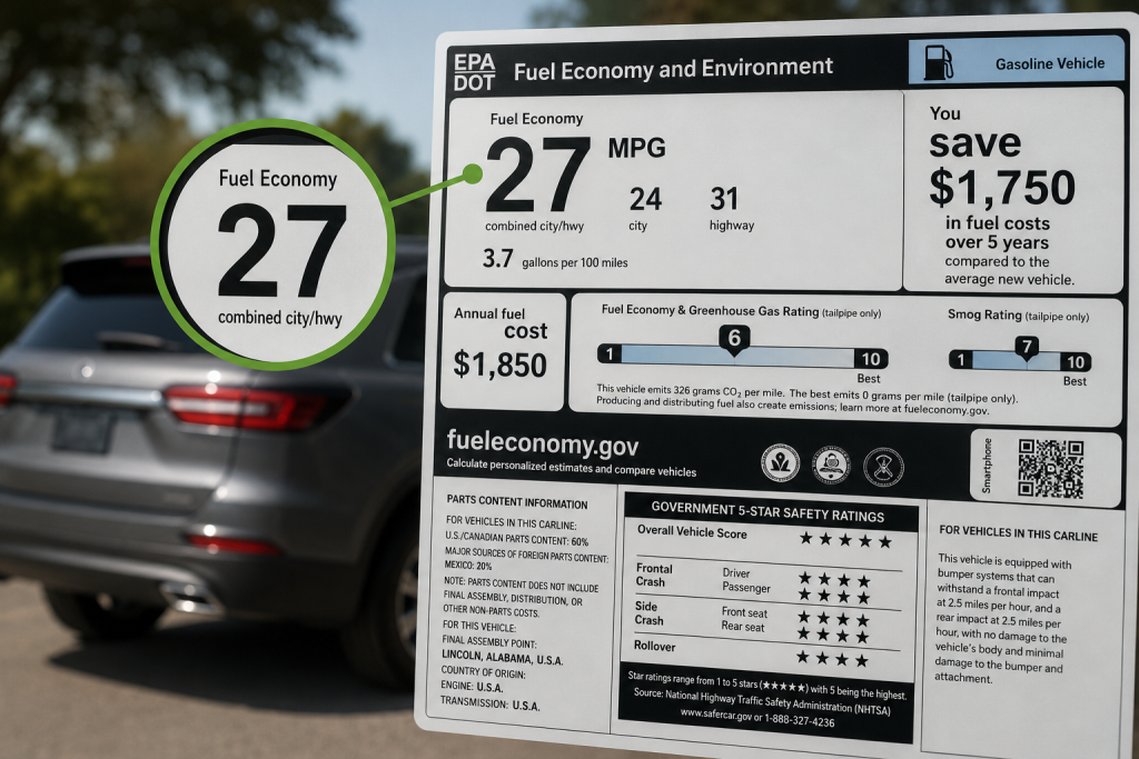 EPA Combined MPG EPA Combined MPG