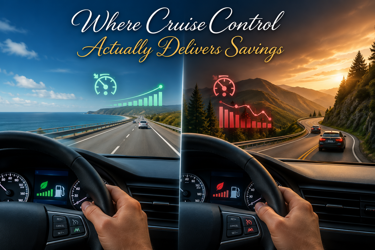 Efficiency benefits of using cruise control