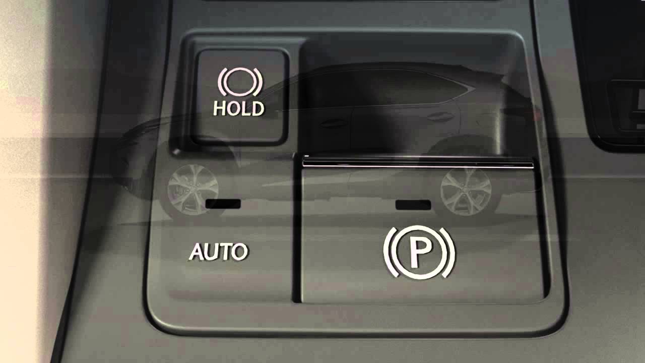Electronic parking brake button