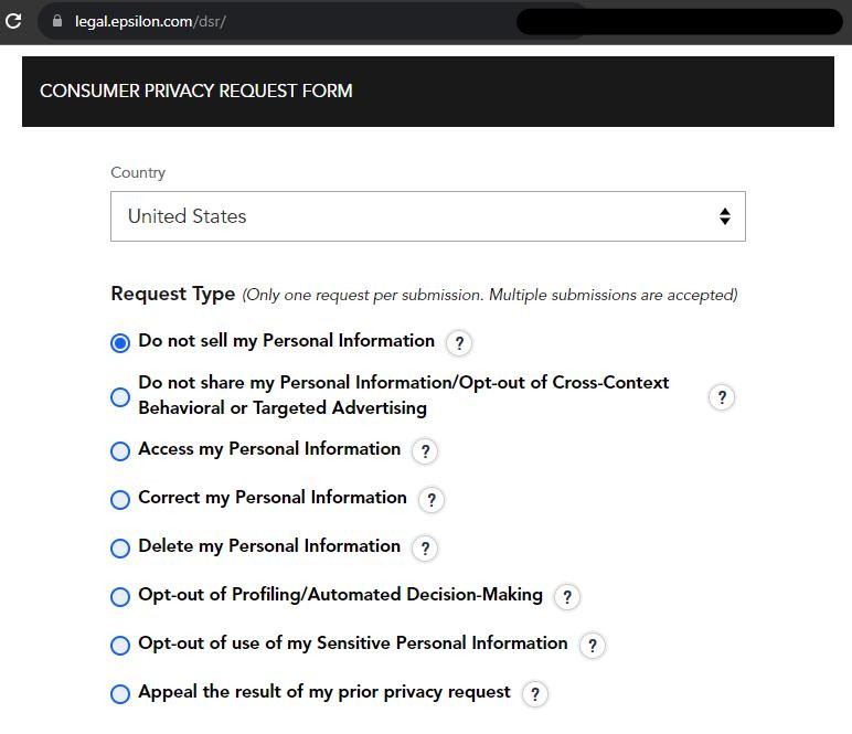 File Formal Do Not Sell or Share Privacy Requests File Formal Do Not Sell or Share Privacy Requests