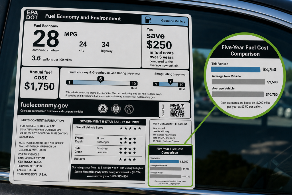 Five Year Fuel Cost Comparison Five Year Fuel Cost Comparison