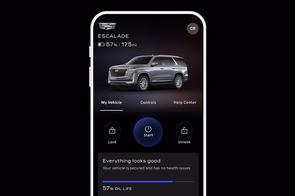 Hidden Vehicle Command Center Through the MyCadillac App Hidden Vehicle Command Center Through the MyCadillac App