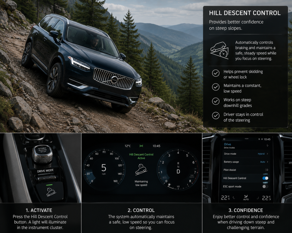 Hill Descent Control Provides Better Confidence on Steep Slopes