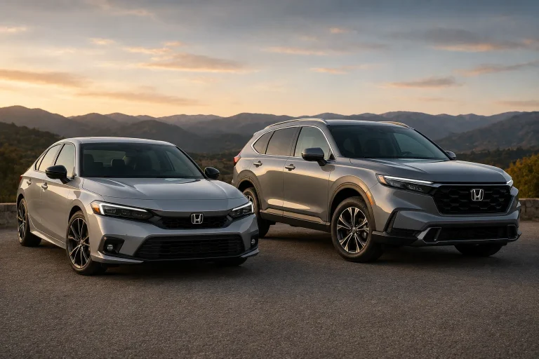 Honda Civic and C RV