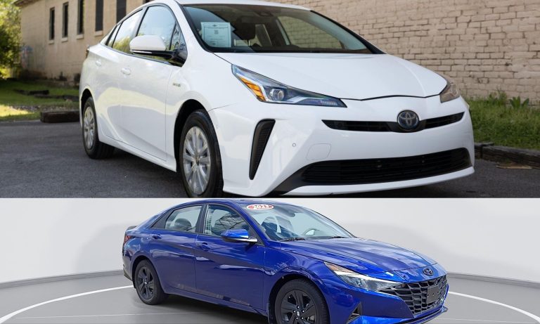 Hyundai Elantra and Toyota Prius
