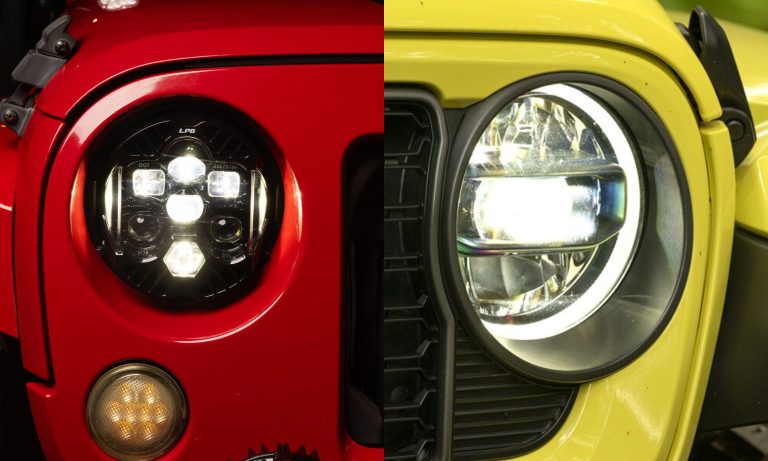 Jeep Wrangler headlights