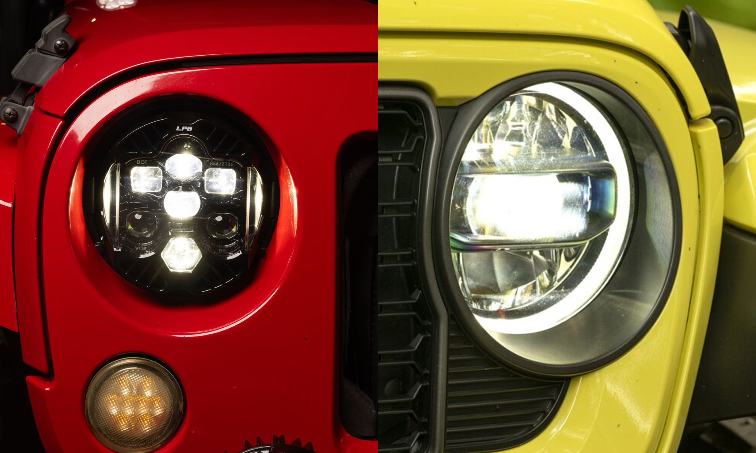 Jeep Wrangler headlights