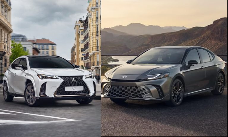 Lexus UX and Toyota Camry
