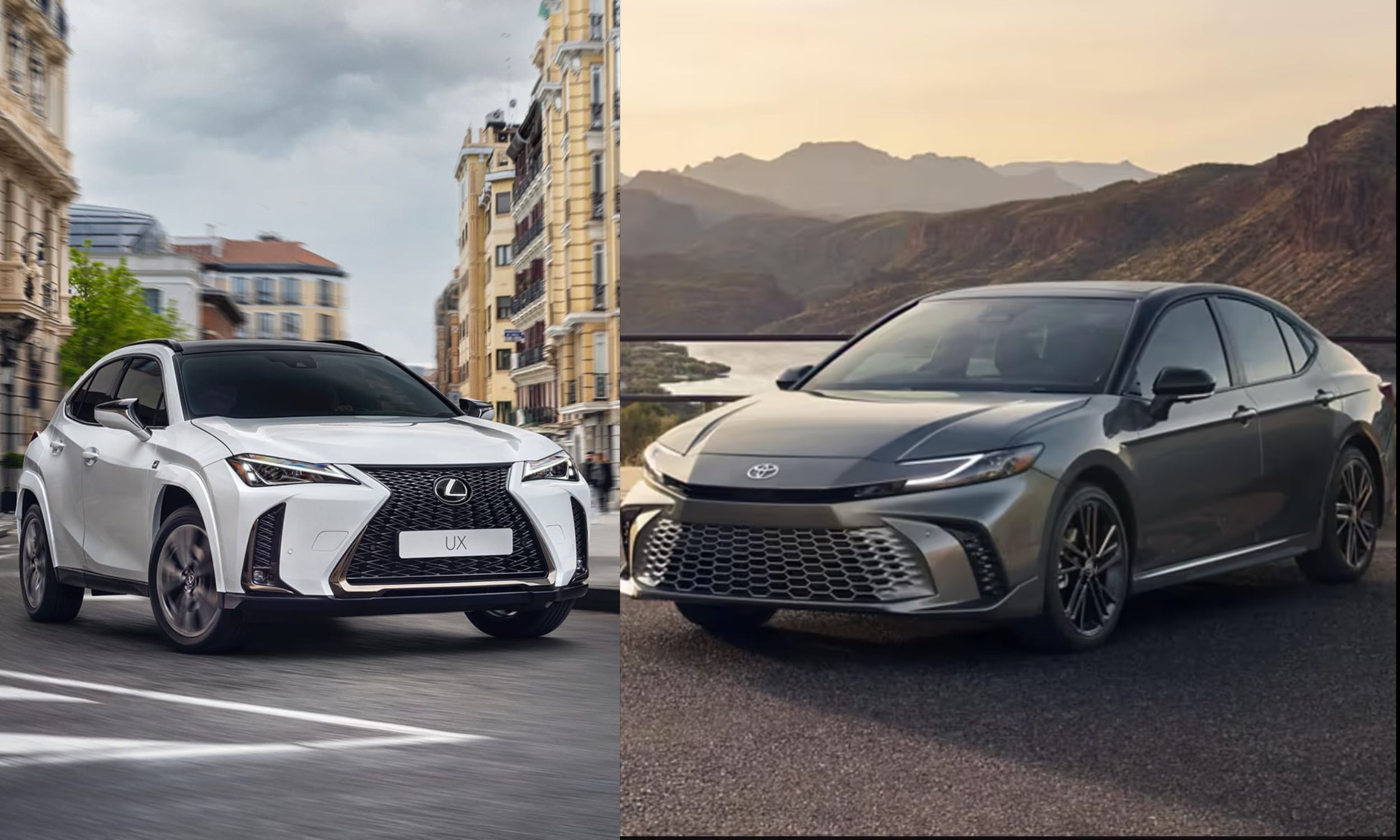 Lexus UX and Toyota Camry