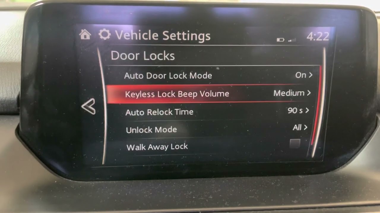 Lock settings
