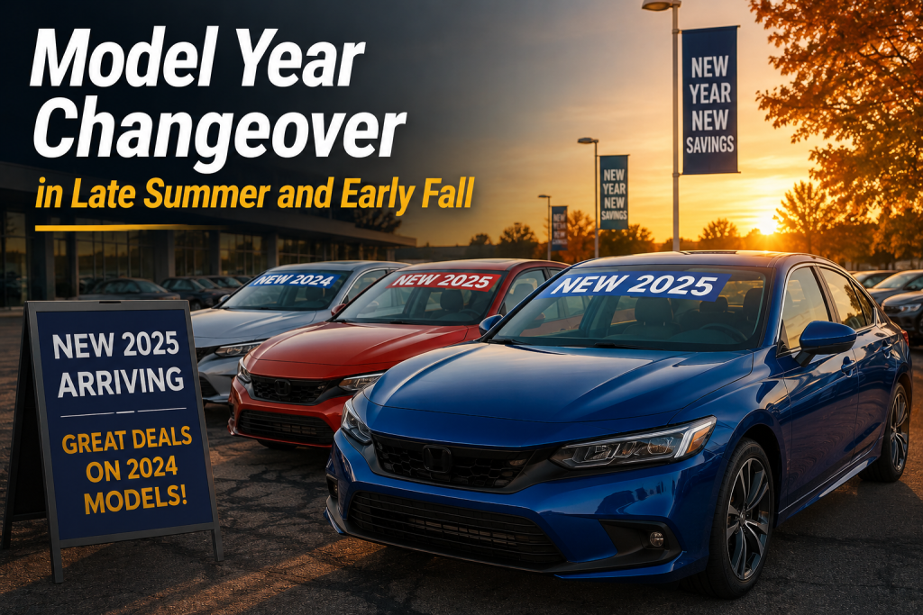 Model Year Changeover in Late Summer and Early Fall Model Year Changeover in Late Summer and Early Fall
