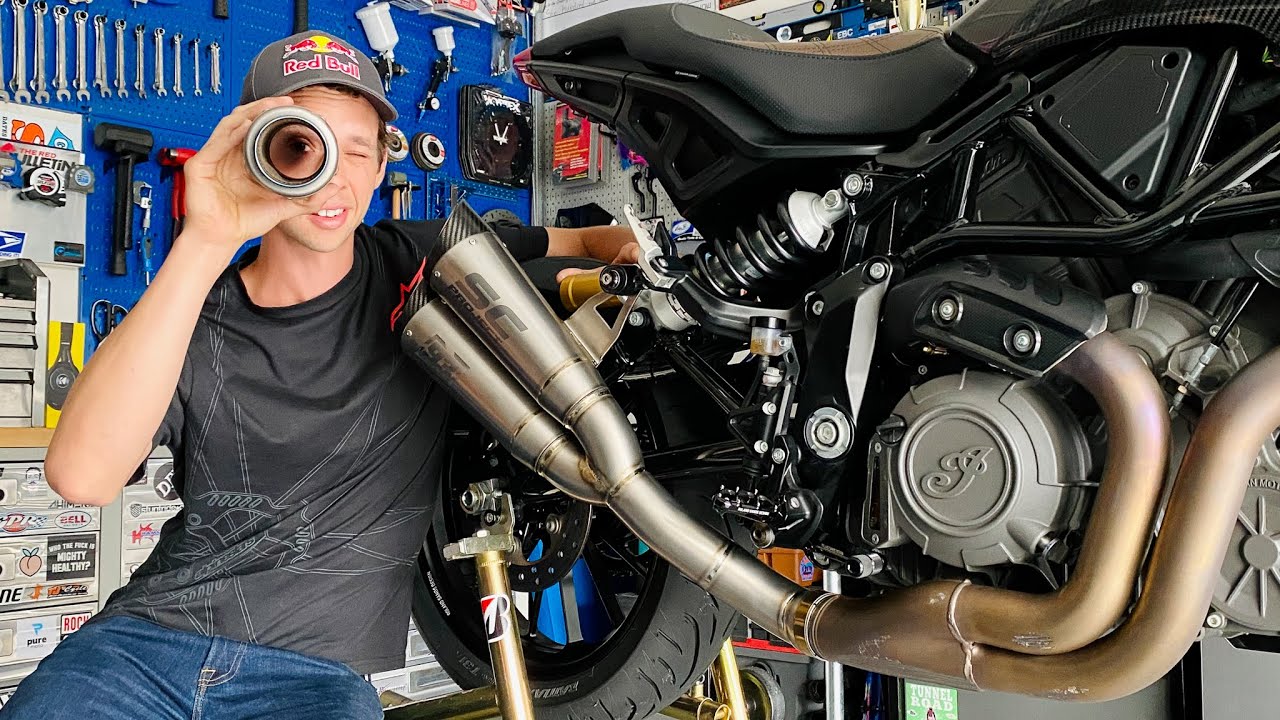 Motorcycle exhaust modification