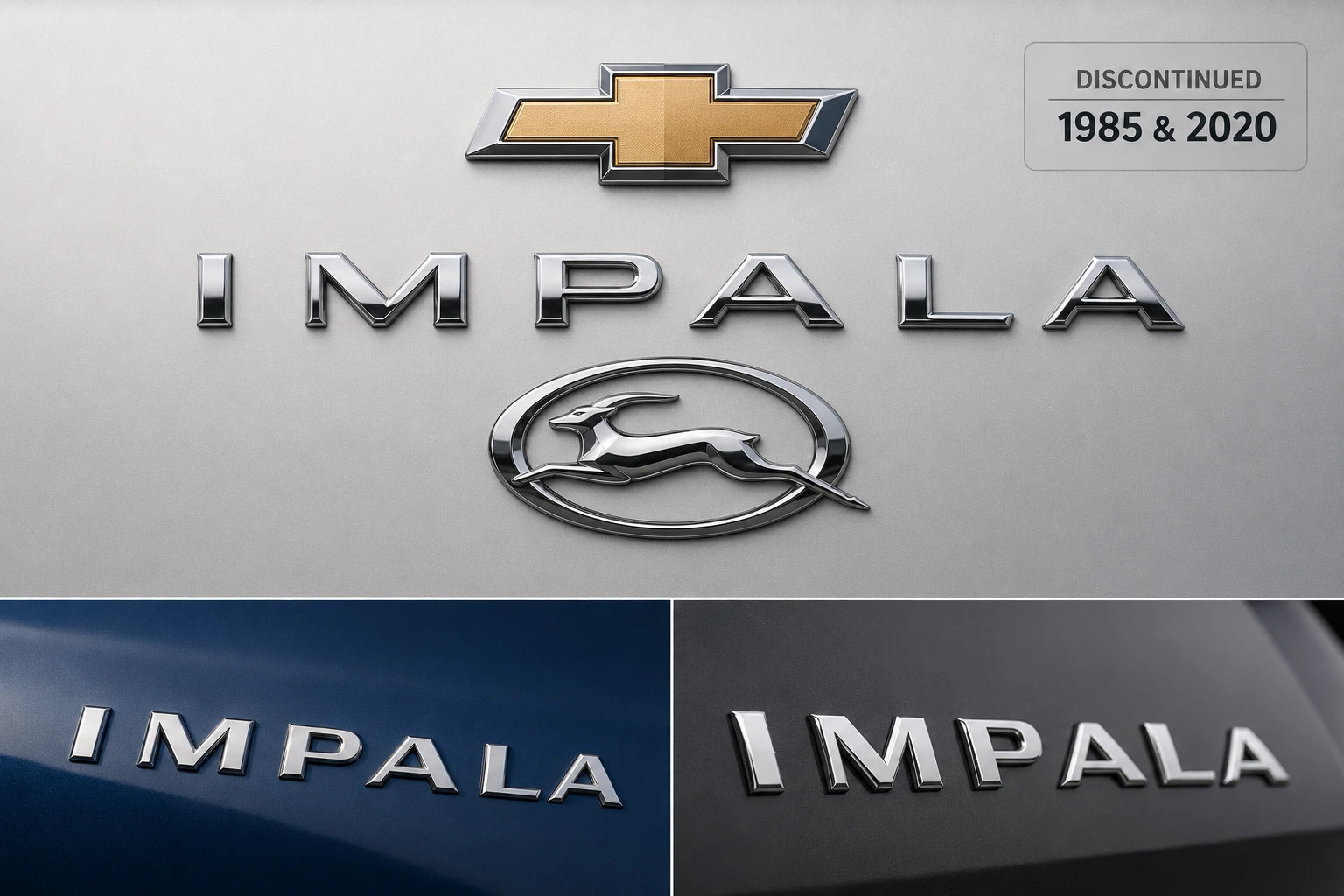 Nameplates of Chevrolet Impala