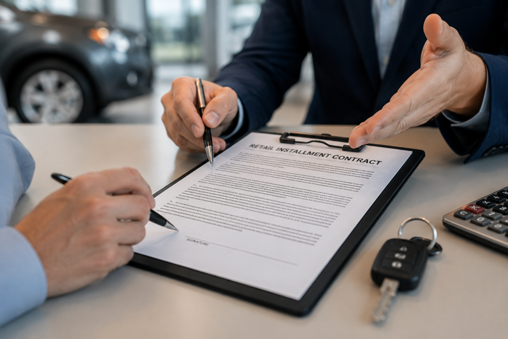 Not Reading the Retail Installment Contract Before Signing