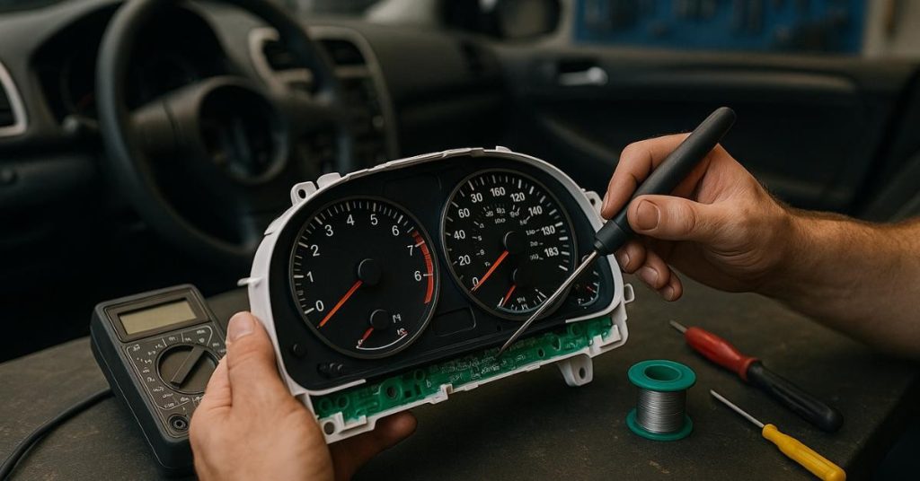 Odometer Display Irregularities and Physical Tampering Marks