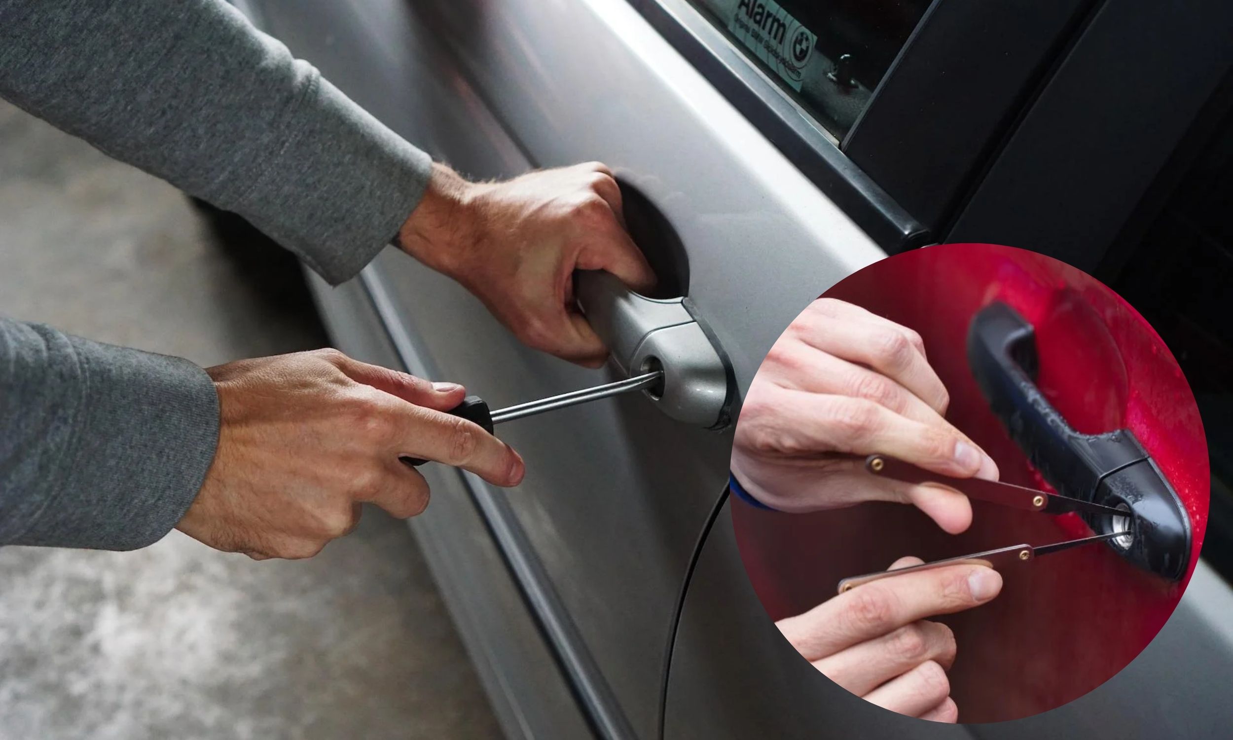 Opening a car Opening a car