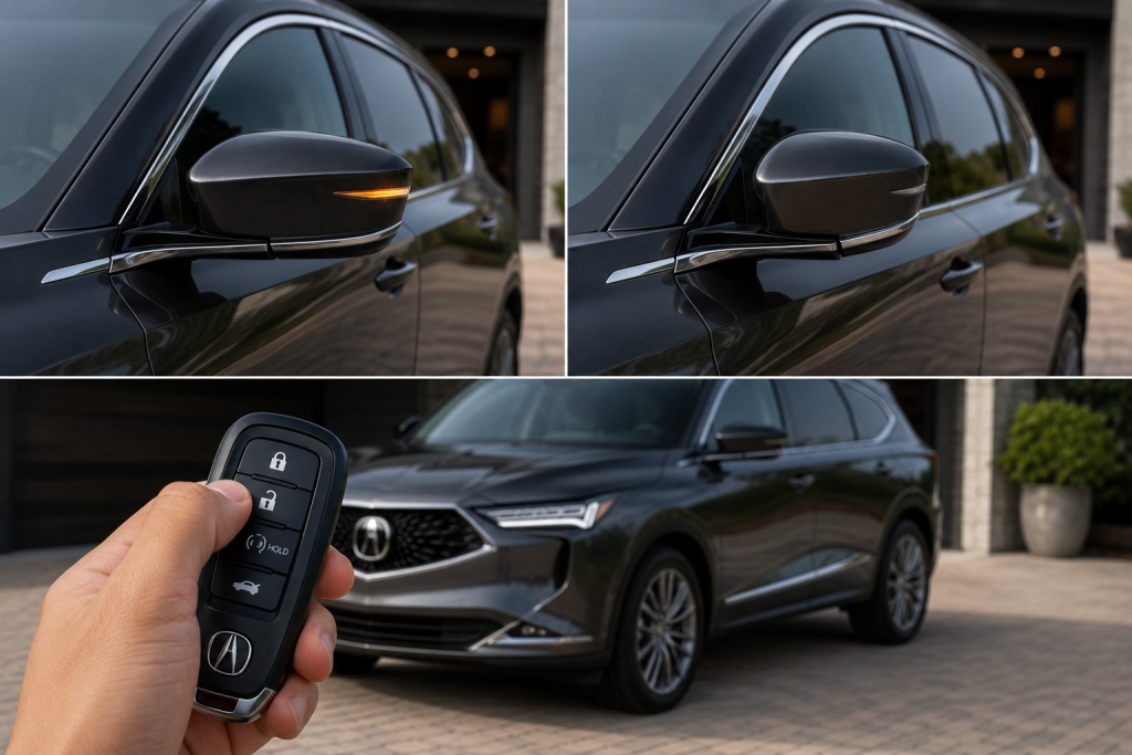 Power Folding Side Mirrors Linked to Vehicle Locking Power Folding Side Mirrors Linked to Vehicle Locking