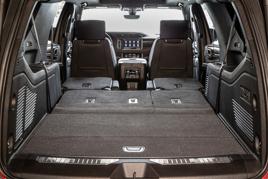 Power Folding Third Row Creates Cargo Space in Seconds Power Folding Third Row Creates Cargo Space in Seconds
