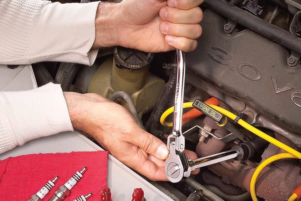 Spark plug replacement job