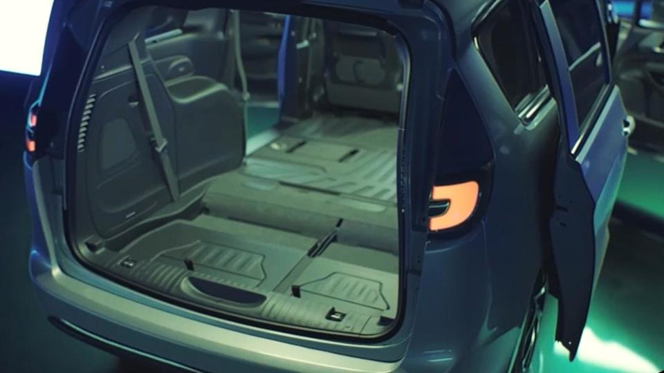 Stow 'n Go Seating Creates a Flat Cargo Floor Stow 'n Go Seating Creates a Flat Cargo Floor