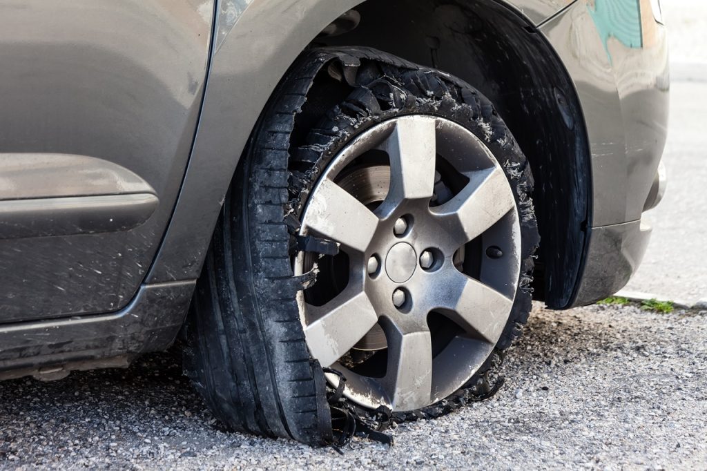 Tire Blowouts Caused by Heat and Underinflation