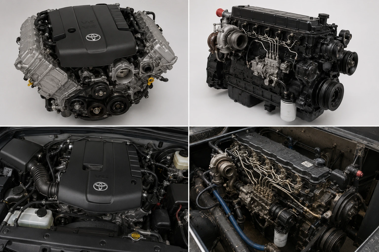 Toyota 4.0L V6 (1GR FE) and Cummins 5.9L Inline 6 Diesel (6BT 12 Valve and 24 Valve)